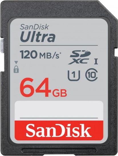  Зображення SanDisk Ultra 64GB SDXC Memory Card 120MB/s; EAN:619659182939 